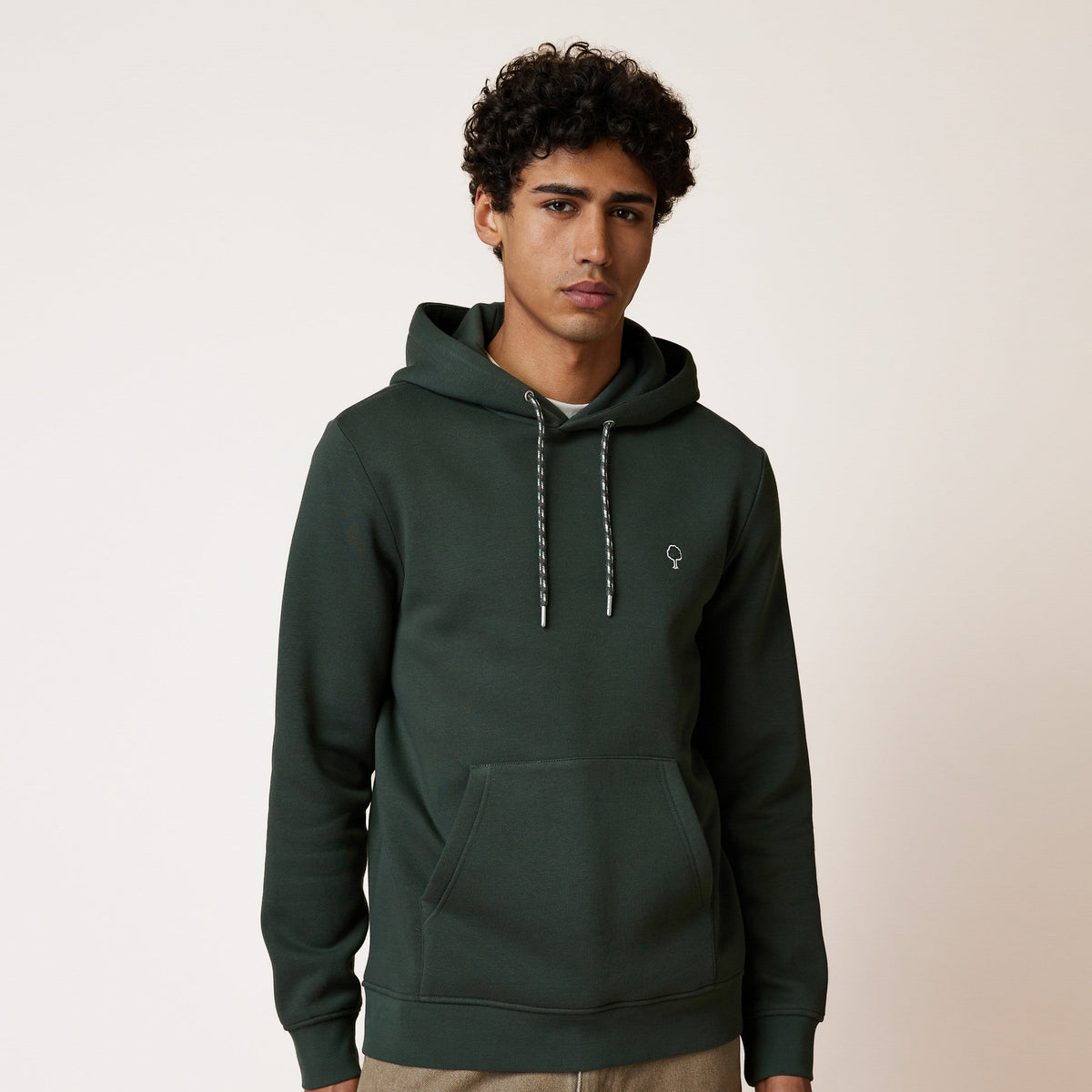 DIRAC  Sweat à capuche vert foncé - Taille M
