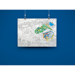 Poster à colorier - Football