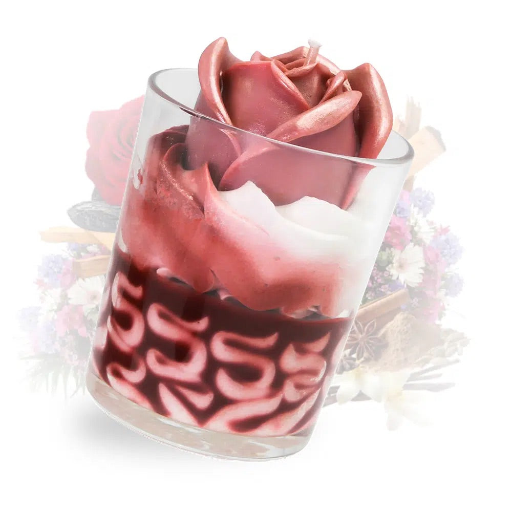 Grande Bougie Gourmande - Bois de Rose