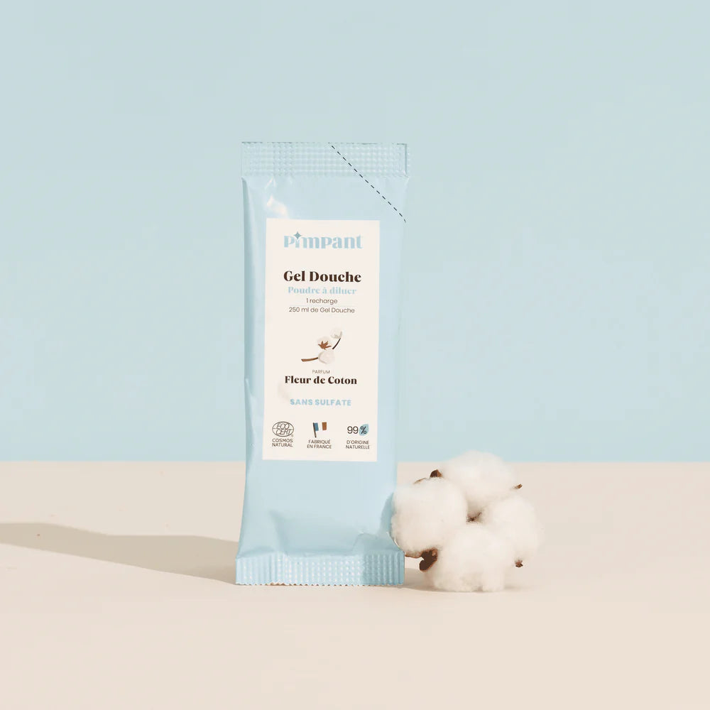 Gel douche Fleur de Coton poudre à diluer 25gr