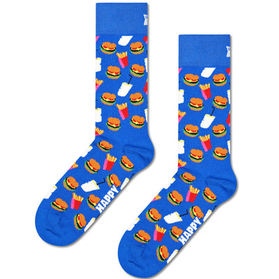 Chaussettes bleues hamburgers (41-46)
