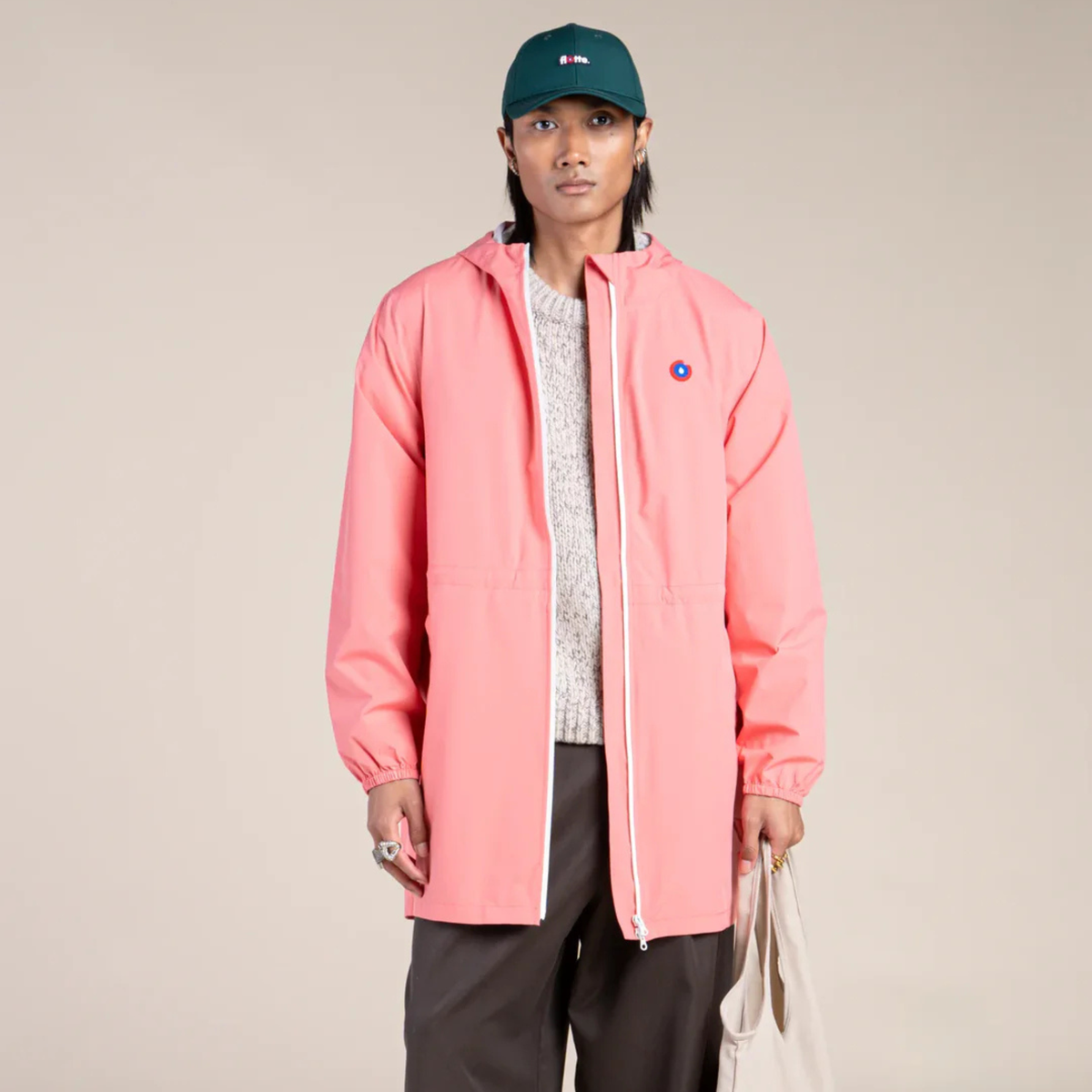 Imperméable long Amelot - Corail