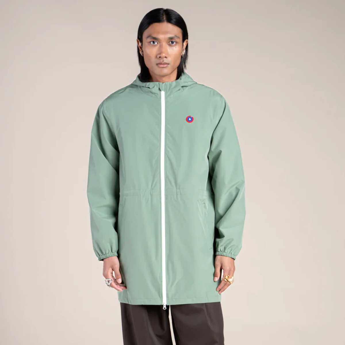 Imperméable long Amelot - Vert Sauge