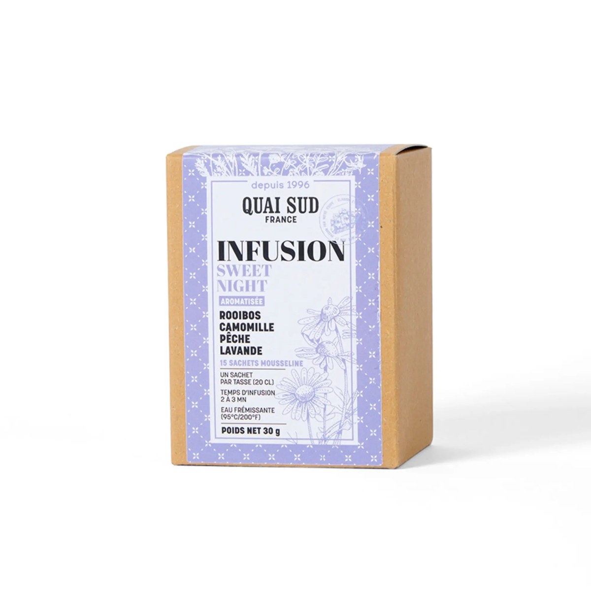 Infusion « Sweet Night! » (Camomille - Pêche - Lavande) 15 Infusettes