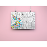 Poster à colorier - Kawaii