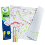 Coloriage effaçable et réutilisable - Ère des dinosaures