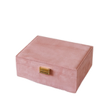 Boîte à Bijoux Louise - Velours Rose
