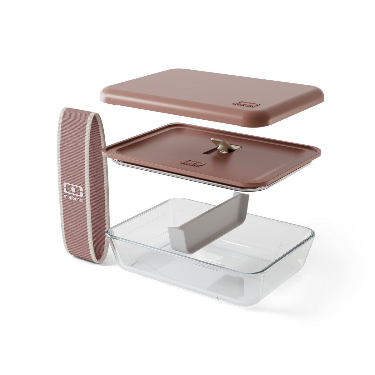 Lunch Box Pure Monbento x Pyrex - Rose Moka