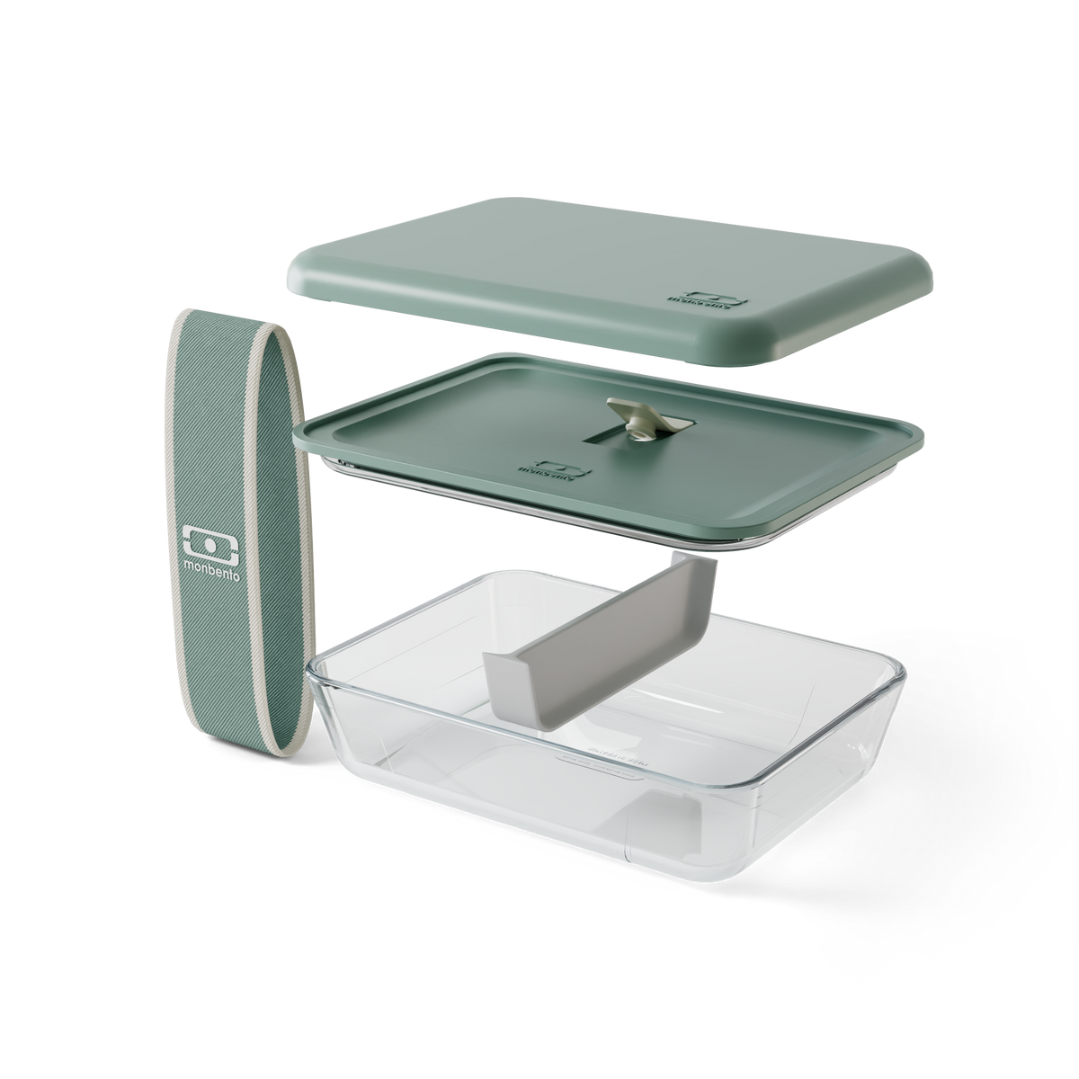 Lunch Box Pure Monbento x Pyrex - Vert Naturel