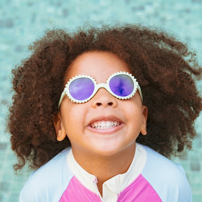 Lunettes de Soleil Enfant Fleur - Thé Vert