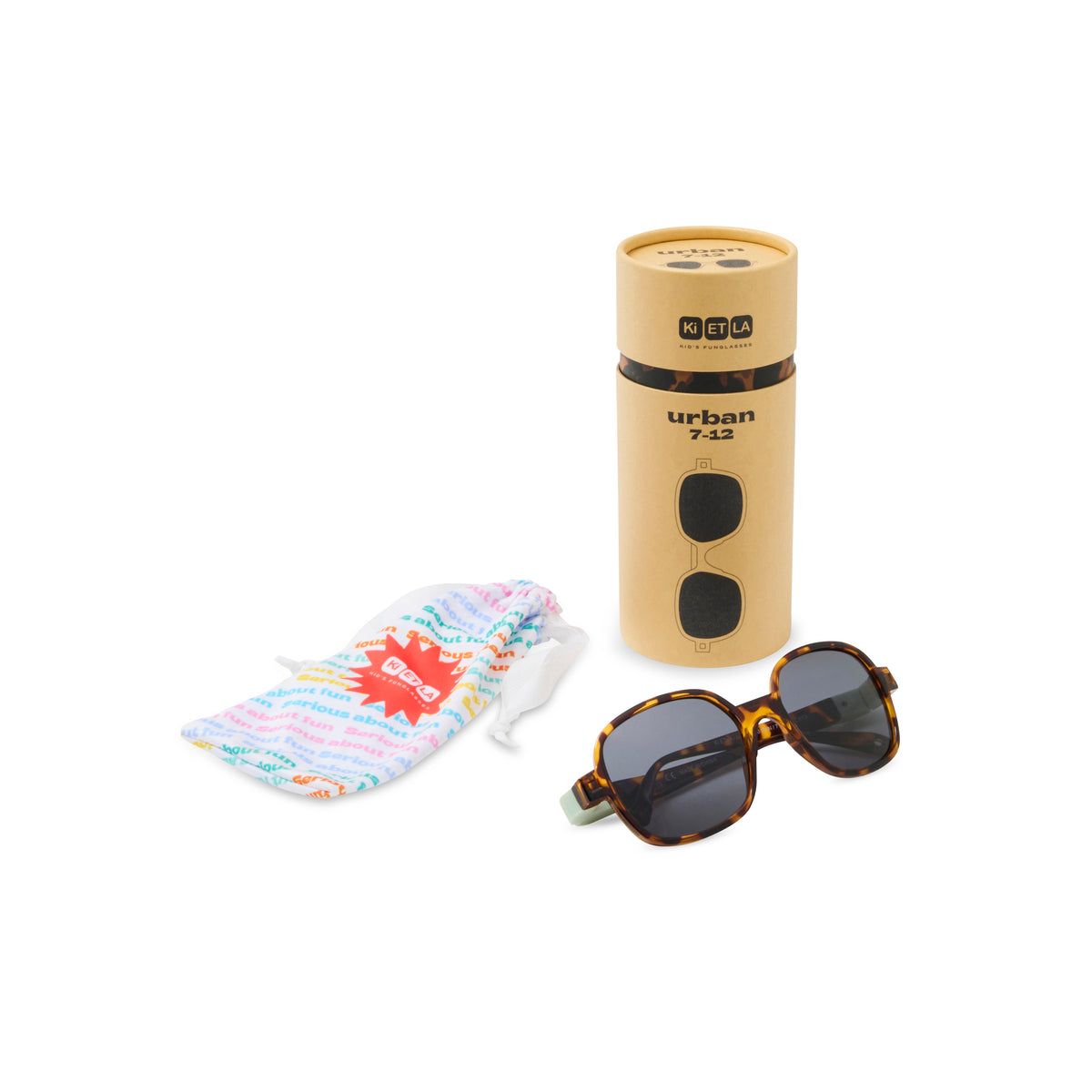 Lunettes de Soleil Enfant Urban - Écaille Thé Vert