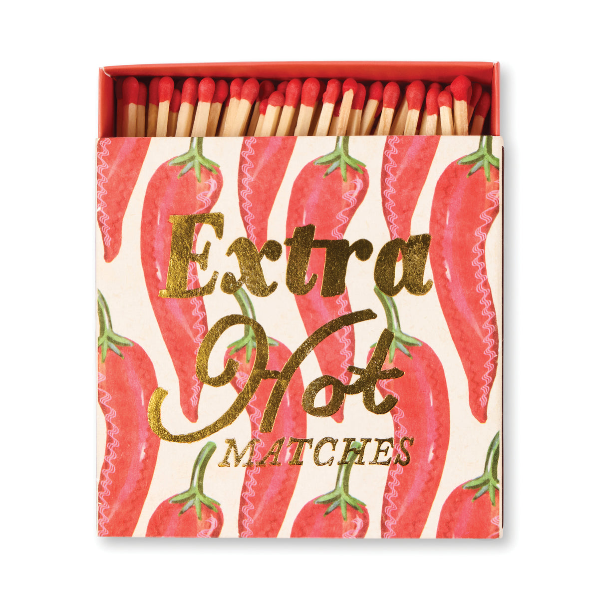 Boîte carrée d’allumettes Extra Hot (125 pièces)