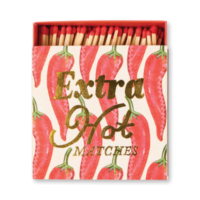 Boîte carrée d’allumettes Extra Hot (125 pièces)