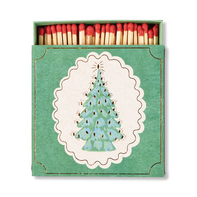 Boîte carrée d’allumettes Sapin de Noël (125 pièces)