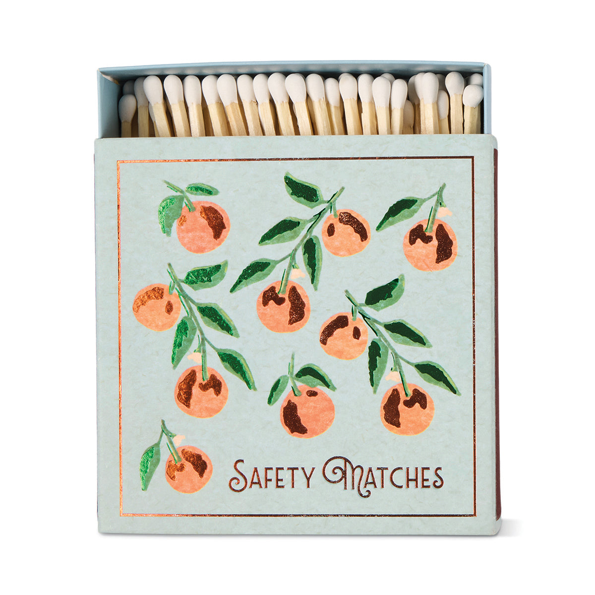 Boîte carrée d’allumettes Oranges (125 pièces)