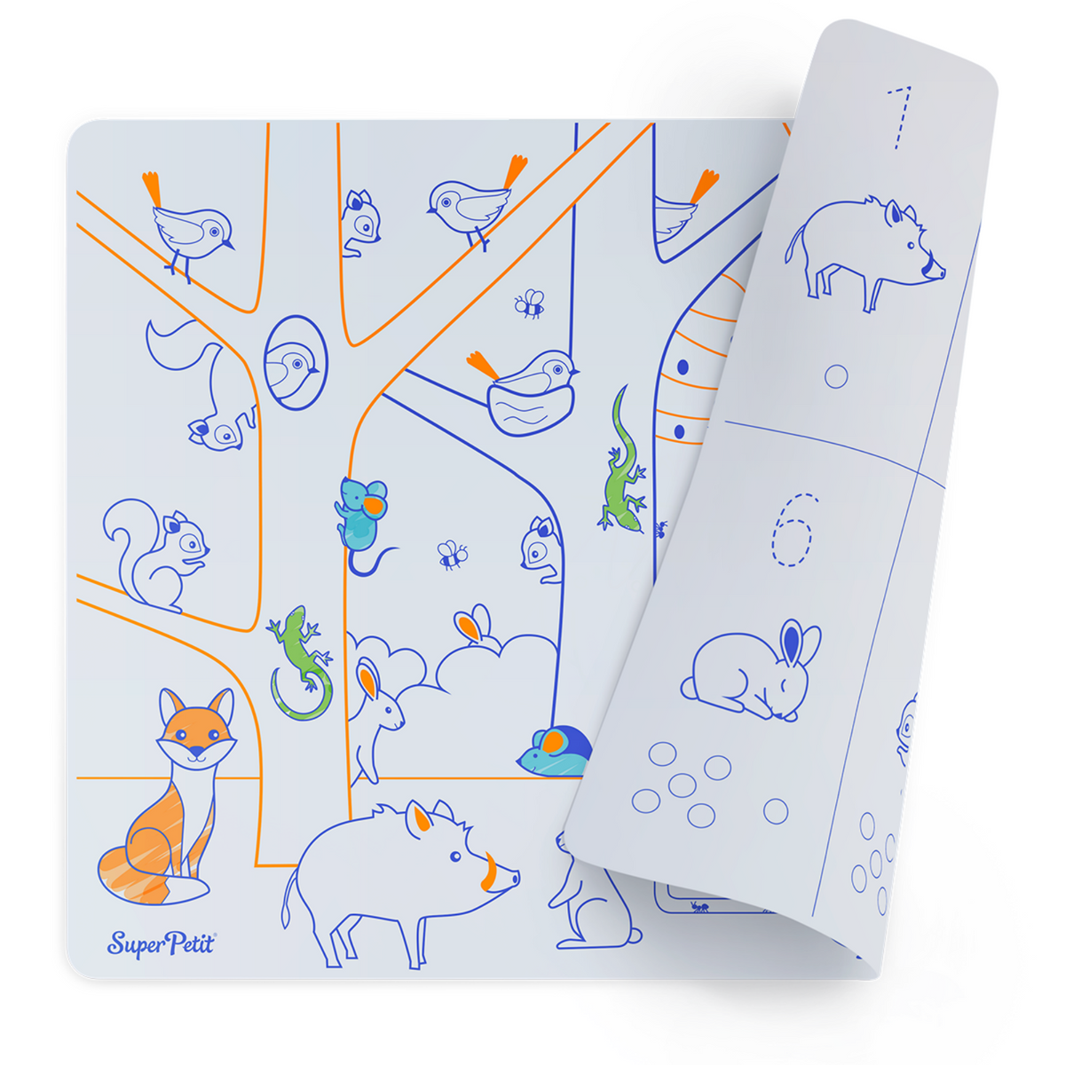 Coloriage effaçable et réutilisable - Les chiffres