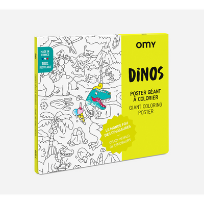 Poster à colorier - Dinos