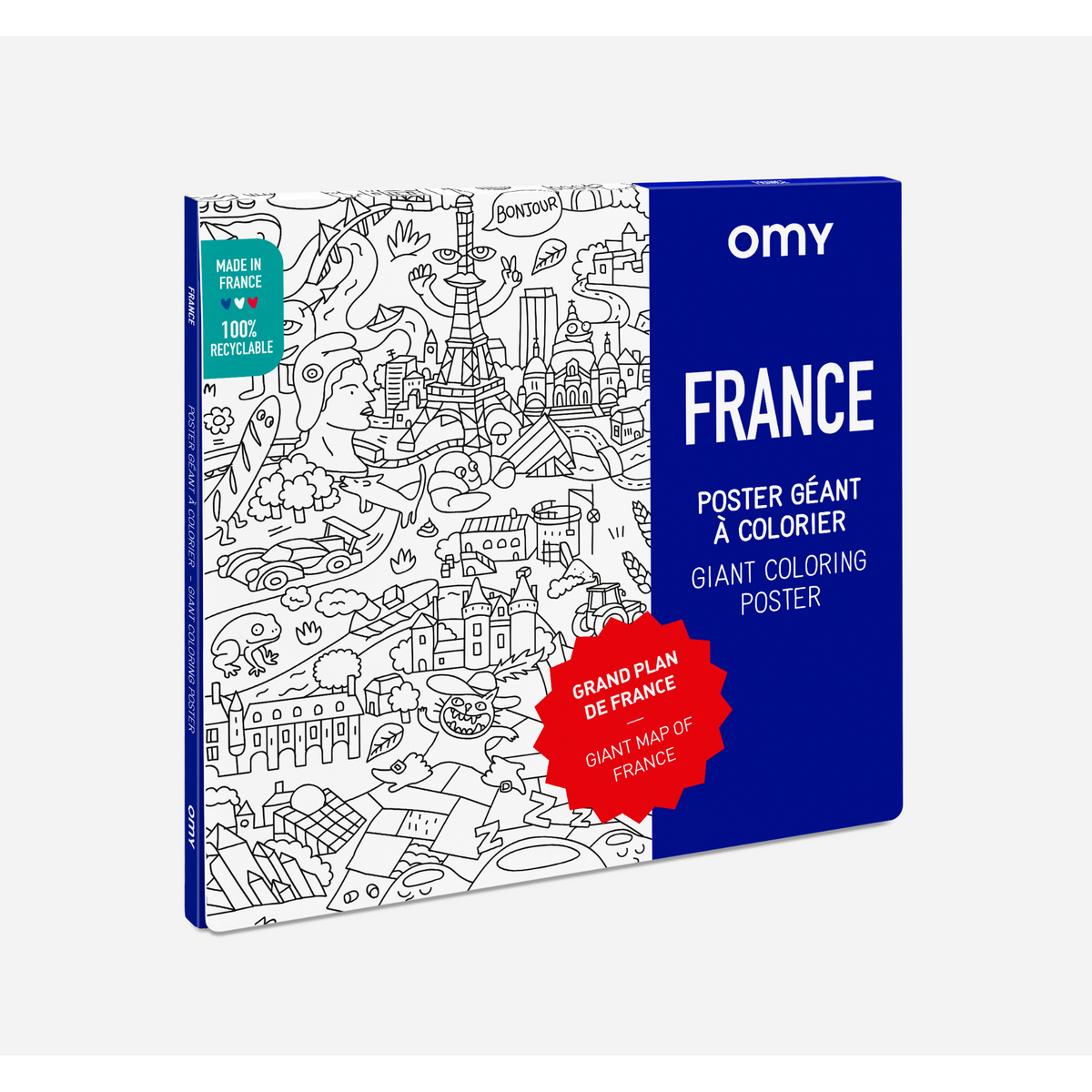 Poster à colorier - France