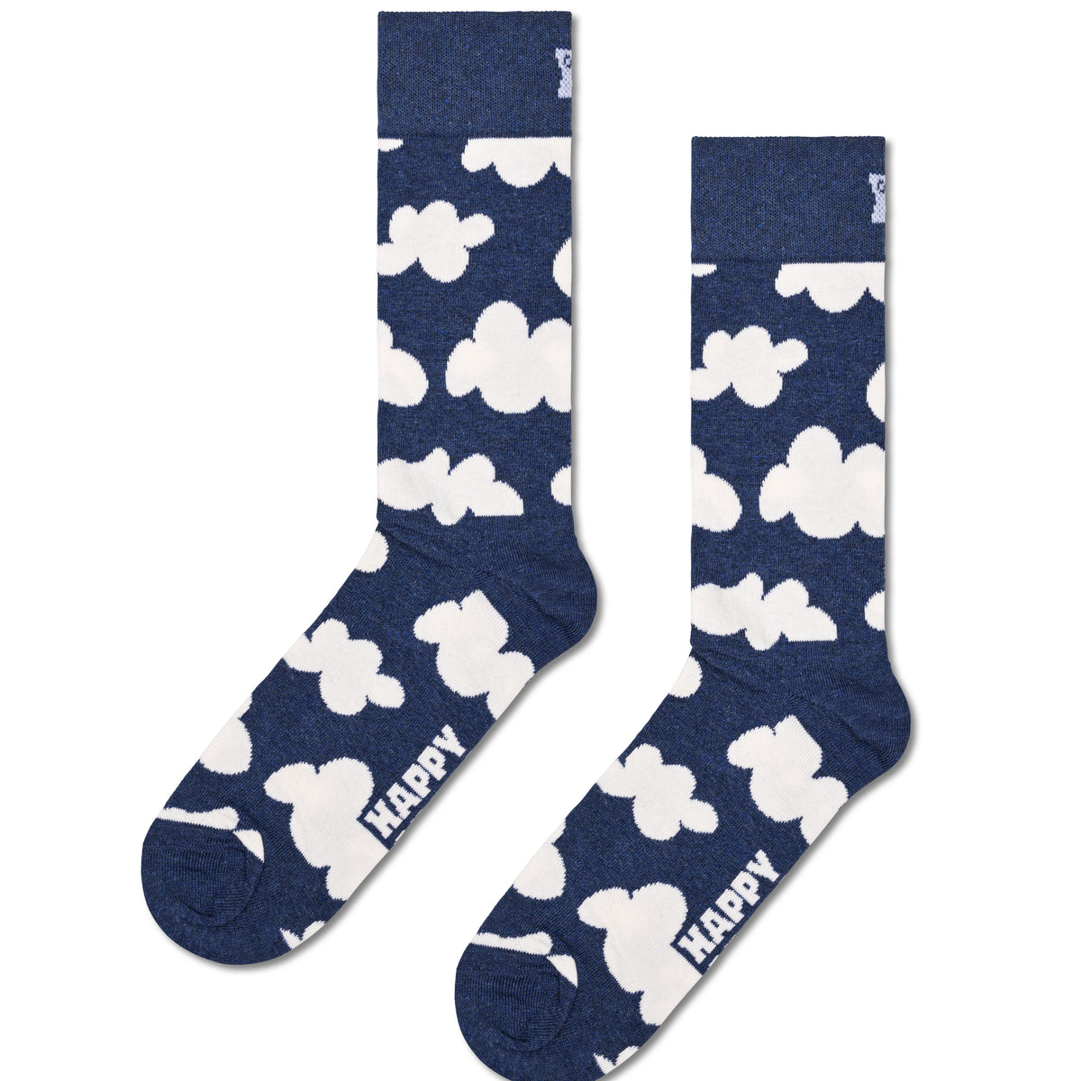 Chaussettes bleu marine nuages
