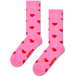 Chaussettes cœurs roses (36-40)