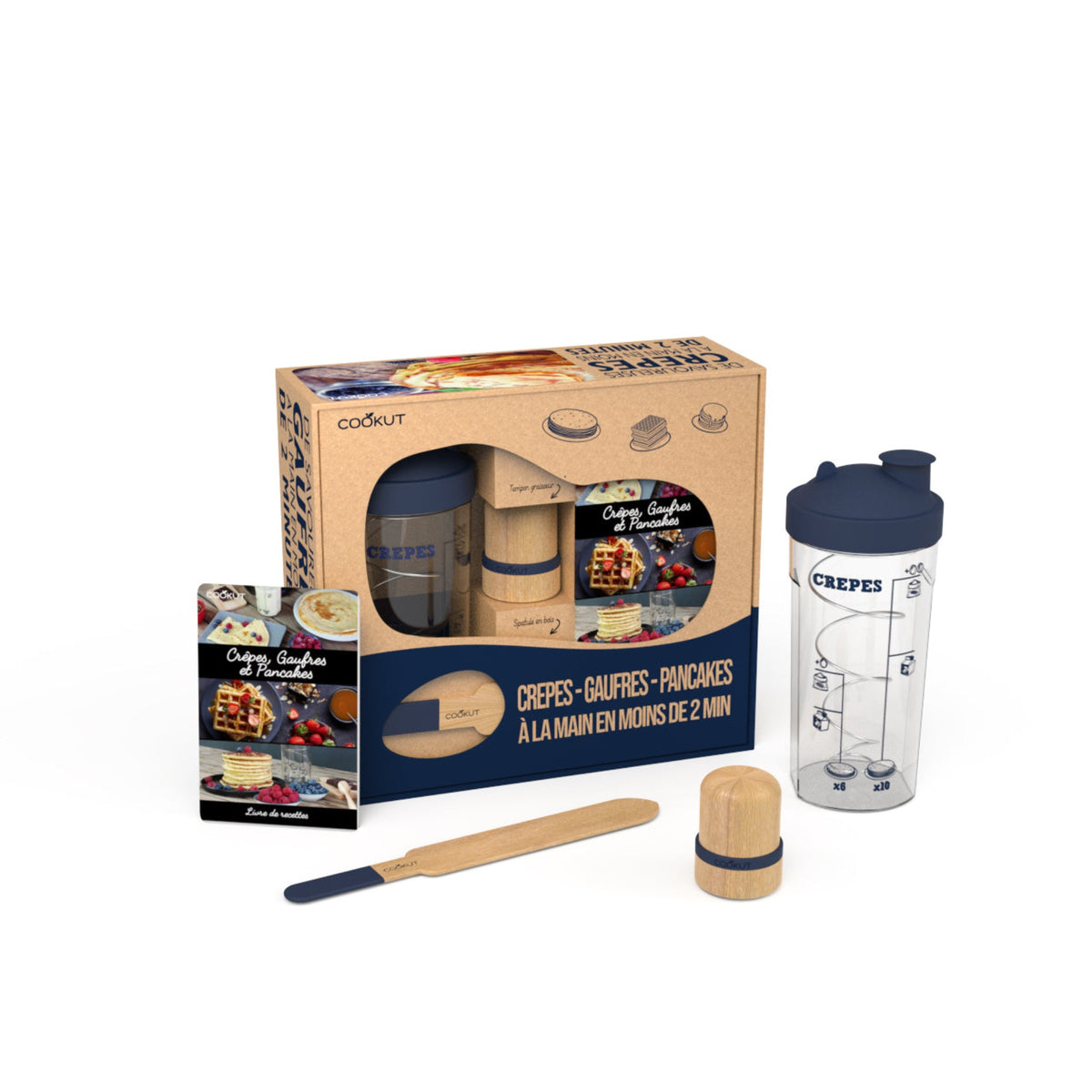 Coffret Shaker à Crêpes, Pancakes, Gaufres