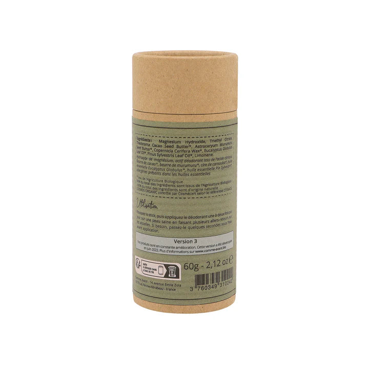 Déodorant solide au beurre de Cacao - Eucalyptus & Pin sylvestre