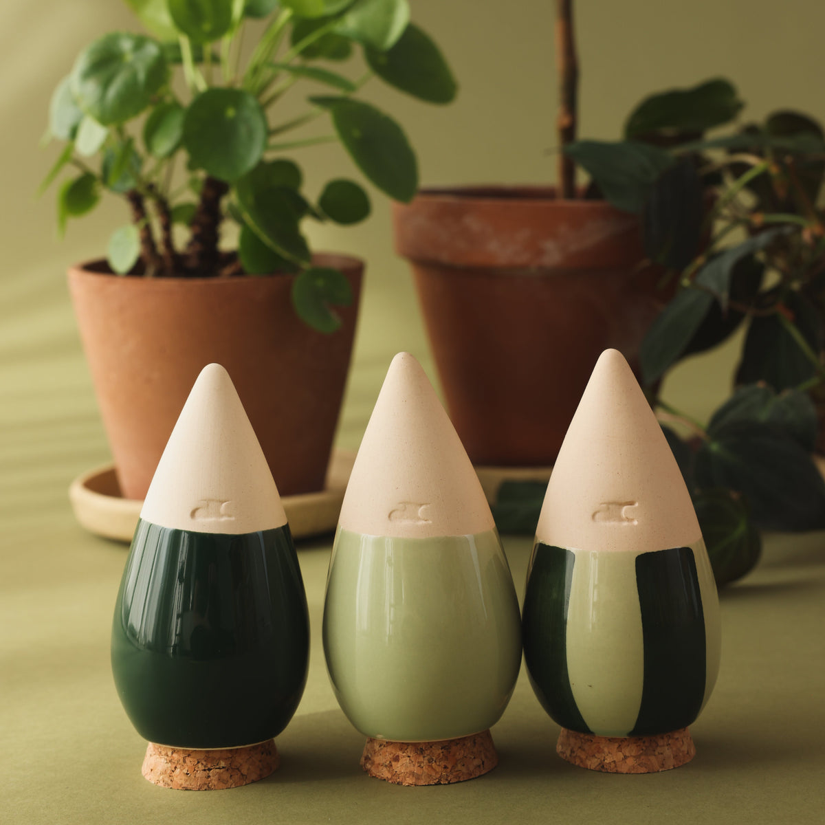 Trio mini ollas - Les verts
