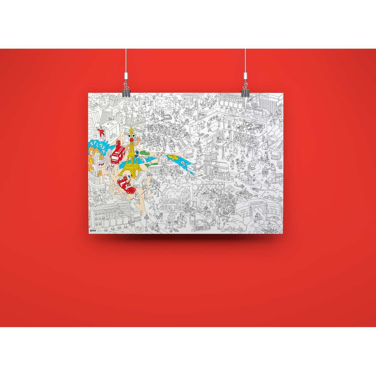 Poster à colorier - Pompiers