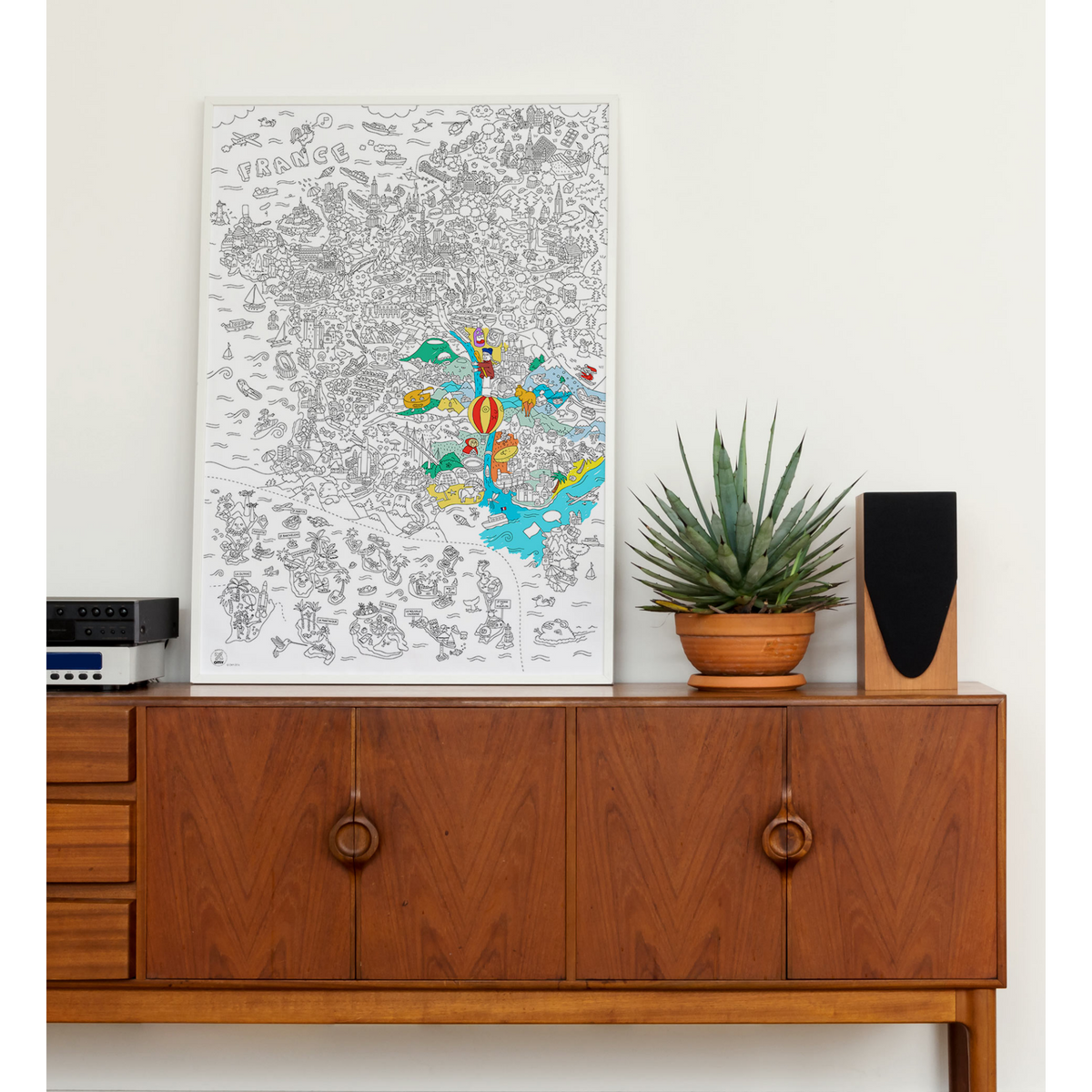 Poster à colorier - France