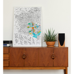 Poster à colorier - France