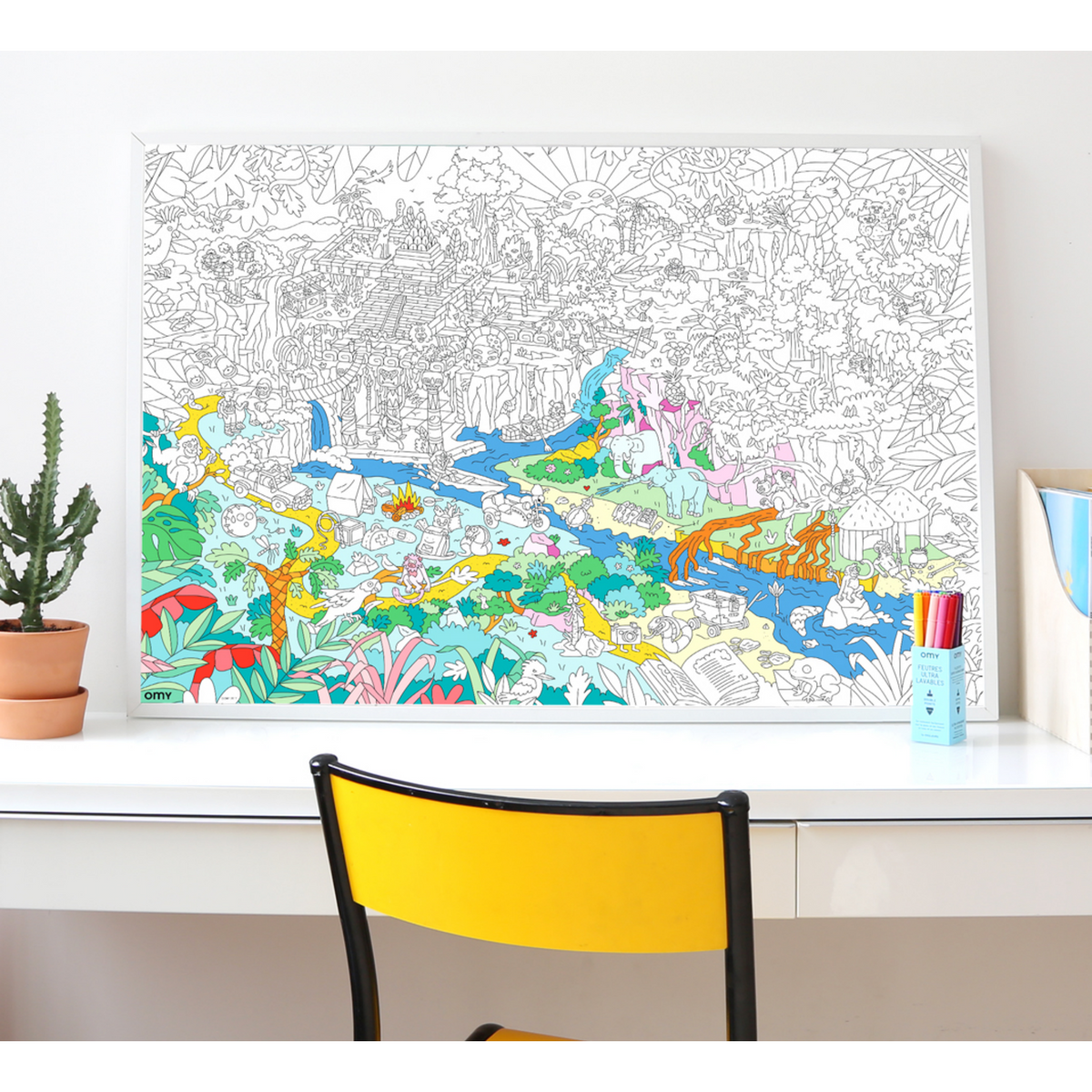 Poster à colorier - Jungle