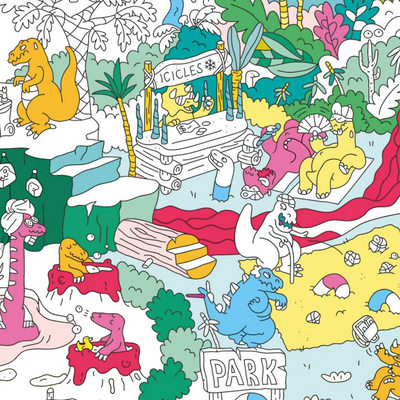 Poster à colorier - Dinos