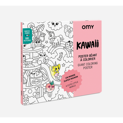 Poster à colorier - Kawaii