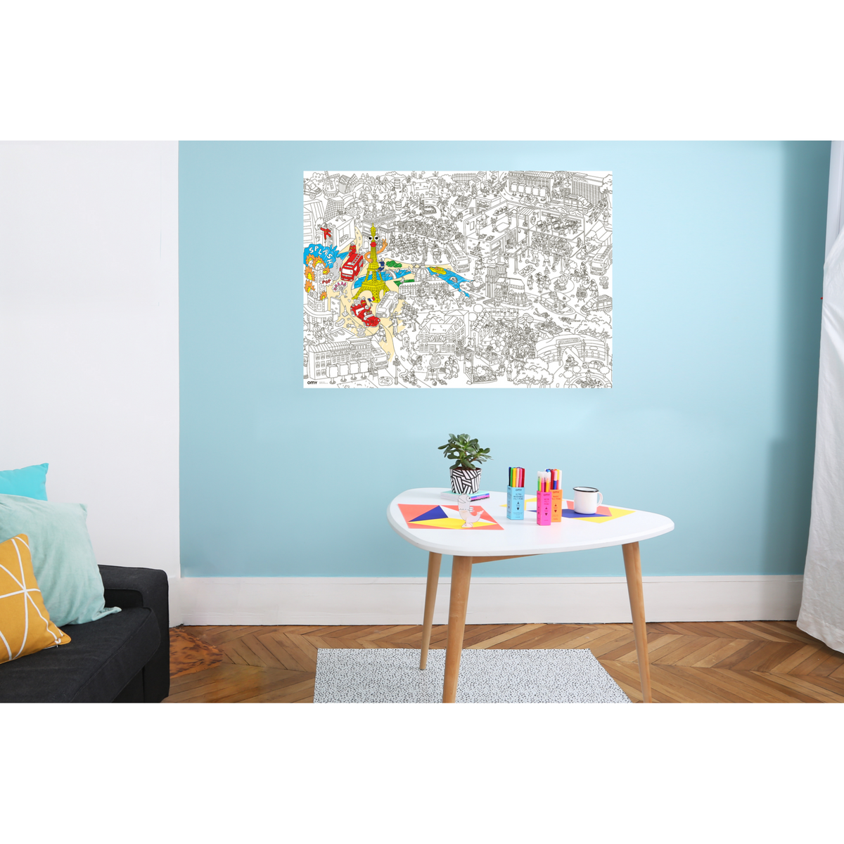 Poster à colorier - Pompiers