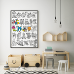 Poster à colorier - Abc