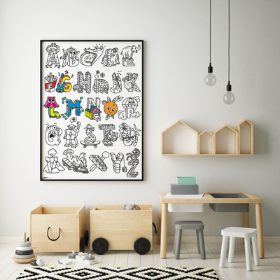 Poster à colorier - Abc