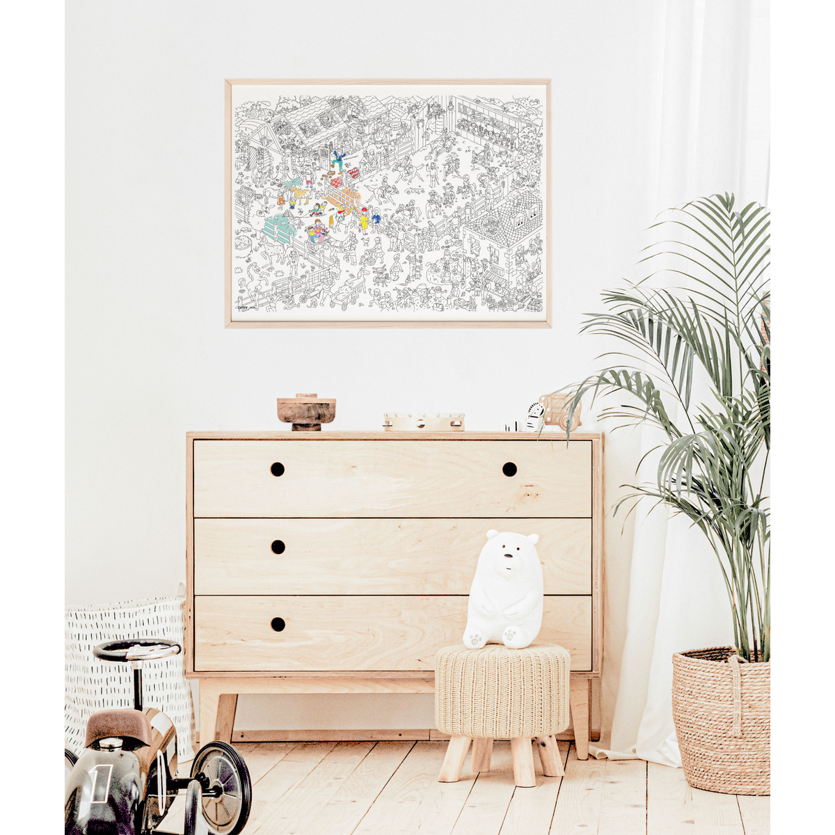 Poster à colorier - Poney Club