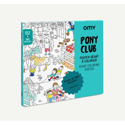 Poster à colorier - Poney Club
