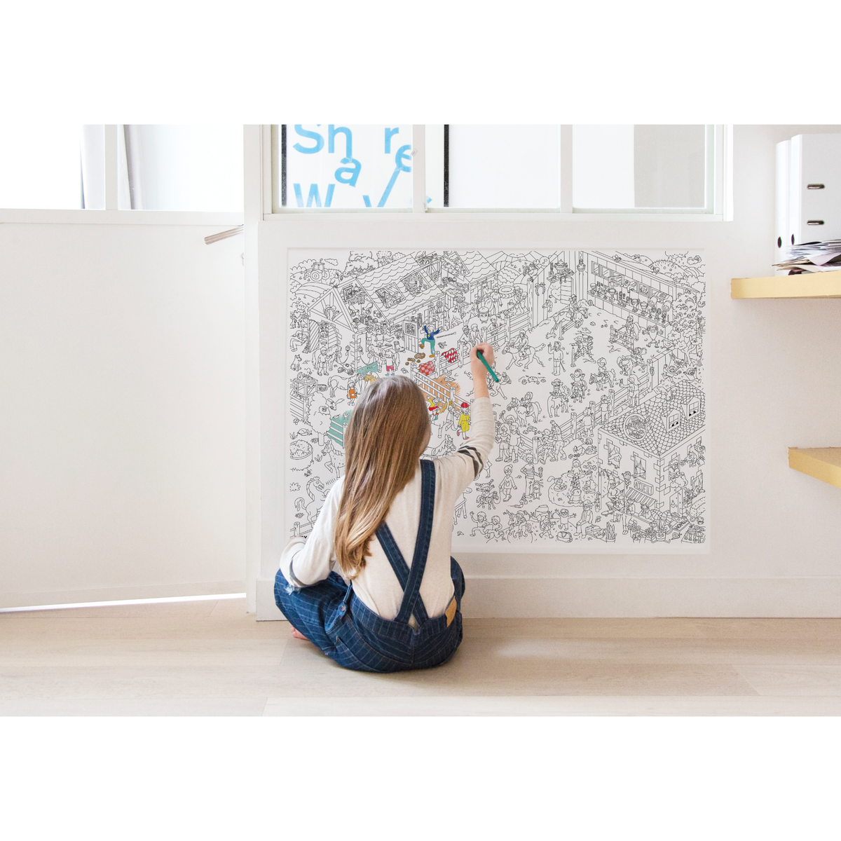 Poster à colorier - Poney Club