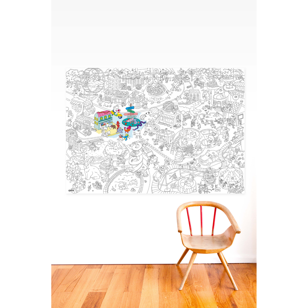 Poster à colorier - Animal City