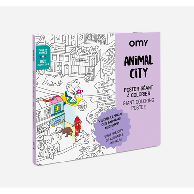 Poster à colorier - Animal City