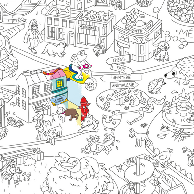 Poster à colorier - Animal City