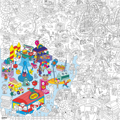 Poster à colorier - Fun Park