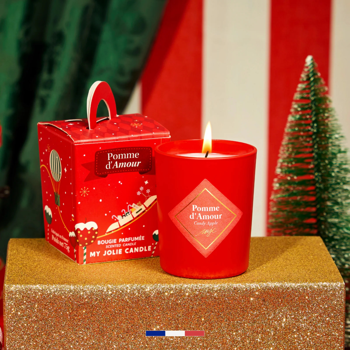 Petite bougie parfumée - Pomme d'Amour