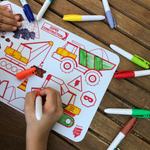 Coloriage effaçable et réutilisable - Construction