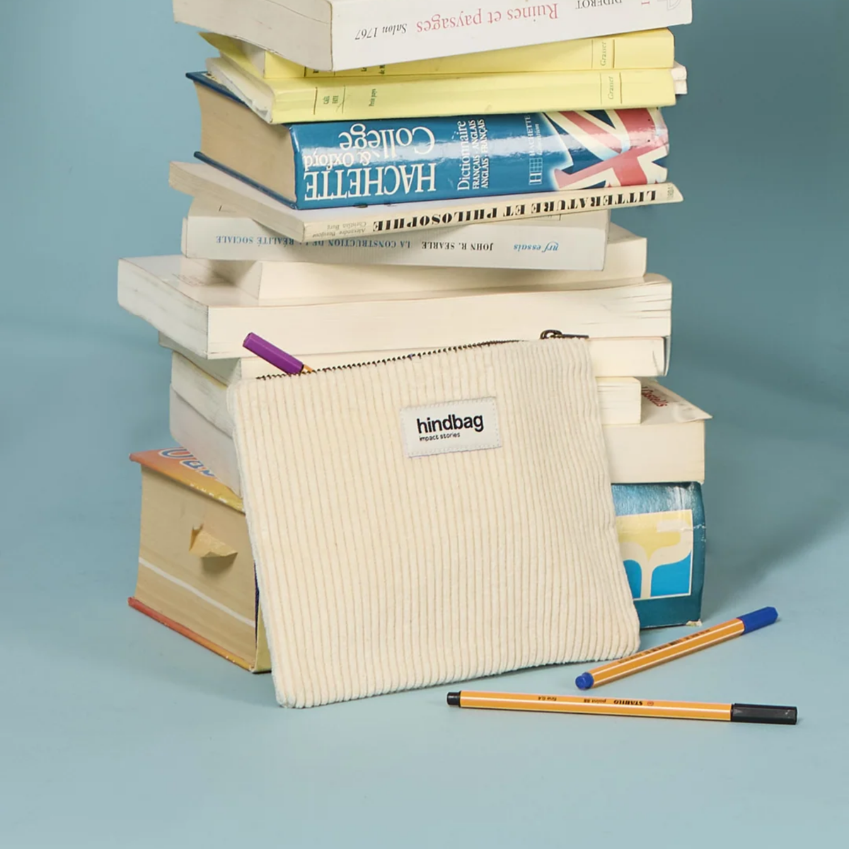 Pochette Lou - Velours Crème