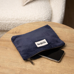 Pochette Lou - Velours Marine