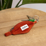 Porte-clés banane Côme - Velours Brique