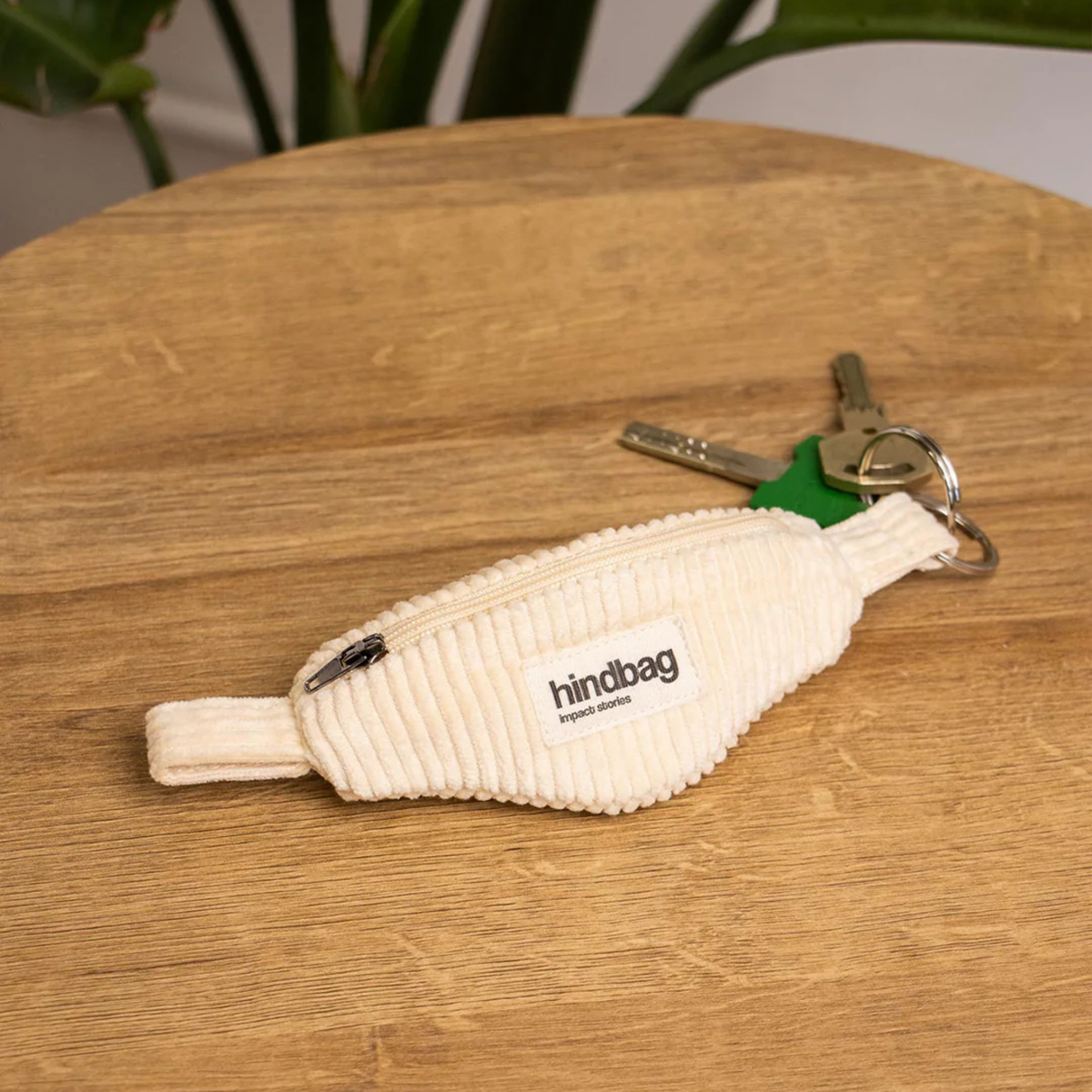 Porte-clés banane Côme - Velours Crème