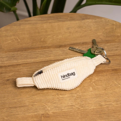 Porte-clés banane Côme - Velours Crème